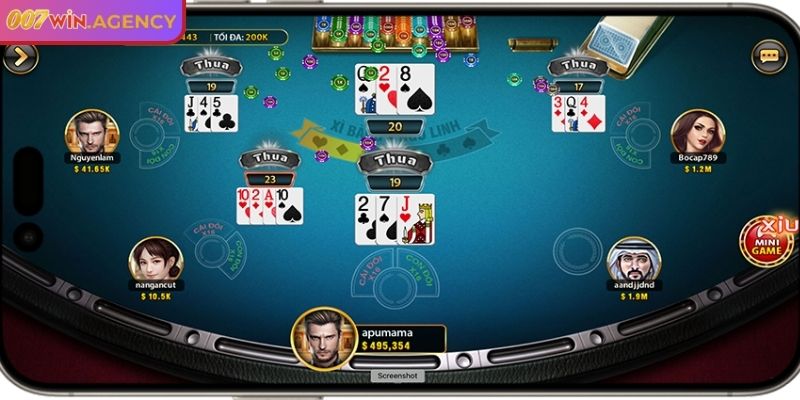 Mục tiêu của trò chơi xì dách 007win