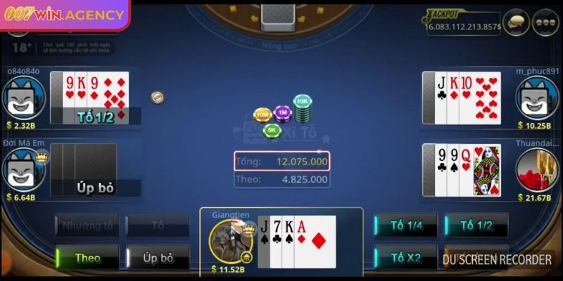 Giới thiệu game xì tố 007win